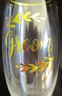 Bride   Groom Wedding Champagne Toasting Fluted Glasses   new 