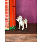 Vintage Fisher Price Little People Silo Farm Animals Cow Horse 915 Hex