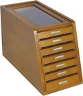 Collector s Knife Display Case Tool Storage Holder Cabinet Drawers Pocket
