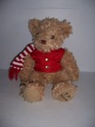 Fao Schwarz 2018 Edition 12  Plush Anniversary Teddy Bear Puffer Vest Scarf New