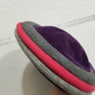 Women s Vintage Cap Occassional Hat Wool Pink Purple Gray Marche Exclusive