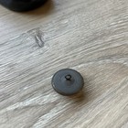 Vintage Antique Metal   White Glass Button Lady Cameo Head 7 8    Diameter