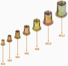 Rivet Nut Assortment Kit 175pcs Metric M3   m12 Threaded Inserts Set