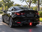 For Mazda 3 Sedan 2019-2026 Rear Bumper Diffuser Lip Splitter W  Led Light