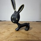 Vintage Austrian Mcm Walter Bosse Baller Vienna Bronze Rabbit Pretzel Holder