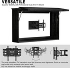 Outdoor Tv Enclosure  65-inch Solid Wood Weatherproof Tv Cover