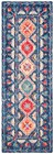 Aspen Collection 2 3  X 7  Navy   Orange Apn515n Handmade Boho Wool Runner Rug