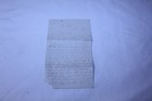  Hand Written 4 Page Letter 1873 Embossed On Letter Head Vintage