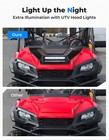 Hood Scoop Led Spot Light Auxiliary Light Kit For 2016-2026 Honda Pioneer 1000