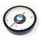 1980s Postmodern Black   White Wall Clock By Ko Mizuyama For Yachiyo