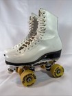 Riedell 297 Roller Skates Sz 5 Womens White Sure Grip Century Belair Olympian