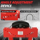 23 6x 7x 22 7 In Manual Hydraulic 16 Ton Pipe Bender Exhaust Tube W  8 Dies Size