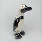 Vintage Global Views Ceramic Magellanic Penguin Figurine With Original Sticker