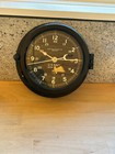 Chelsea Clock Co  Boston Us Navy Ship Clock - No Key   chipped Face 
