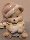 Vintage Enesco Bear With Night Cap And Bottle  night Light