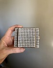 Vintage 1950s Rhinestone Encrusted Powder Compact Mid Century Modern Art Deco