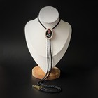 Vintage Pearl Trim Rose Flowers Bolo Tie For Women Wedding Necklace Western Gift