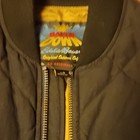 Men s Black Quilted Bomber Jacket Full Zip Stand-up Collar Size M  38 