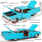 1 24 Cadillac Eldorado Diecast Retro Car - Sound   Light  Kids  Fun Toy New Gift