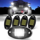 4 X Pure White Led Rock Lights Underbody Glow Lamp For Offroad Suv Pickup Truck