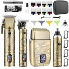 Hair Clippers For Men Professional  Beard Trimmer Kits   Sets  740bronze