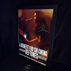 Signed Deftones Chi Cheng Benefit Poster Framed With Crew Pass 2010