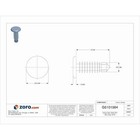 Push-in Rivet  Dome Head  0 375 In Dia   27 32 In L  Nylon Body  25 Pk  5710pk