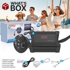 Pyle Waterproof Bluetooth Marine Amplifier Receiver - Weatherproof 2 Black