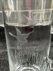 Vtg Glass Barware Cocktail Martini Pitcher Mcm Duck Etching Unmarked 8   t