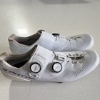Shimano S-phyre White Road Cycling Shoes Dial Closure Breathable 3-bolt Size 44