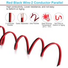 100ft 16 2 Gauge Red Black Cable Hookup Electrical Wire  2 Conductor Parallel