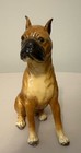 Mortens Studios Sitting Boxer Dog Figure  Royal Design  Marked