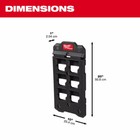  3  New Milwaukee 48-22-8486 Wall Plate - Black