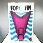 Force Fin Pro Adjustable Strap Scuba  Snorkel Fins Black   Size Medium   New