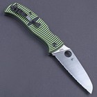 Green G10 Handle Liner Lock Tactical Large Pocket Camping Outdoor Pocket Knife