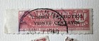 Ecuador 1936 Revenue Stamps Lot 10 Timbre Patriotico 20c Tobacco Tax Train