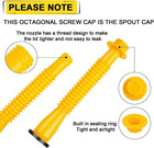 Gas Can Spout Replacement  Gas Can Nozzle   5 Kit-yellow  Flexible Pour Nozzle S