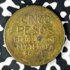 1923 Guatemala 5 Pesos Provisional Lot f0165