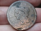 1841 Braided Hair Large Cent Penny  Small Date  Good Details