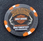 Biketoberfest 2022 30th Anniversary Daytona Harley Davidson Poker Chip   Black