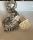 Ebros Gift Realistic Ferocious Attacking Diamondback Rattlesnake With Fangs Bare