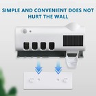 Uv Light Sterilizer Toothbrush Holder Cleaner   Automatic Toothpaste Dispenser