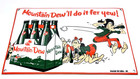 Vintage Mountain Dew Hillbilly Porcelain Sign Soda Pop Advertising Metal