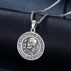 Memento Mori Necklace 925 Sterling Silver Skull Pendant Hourglass Memento Mor   