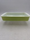 Vtg Pyrex 231 Lime Green Rectangular Baking Dish 1 5 Quart Excellent Cond 11x6 5