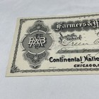 1909 Farmer s   Merchant s Bank Check  20344 Continental National Bank  Kg Jd