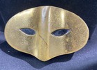 Vintage Elizabeth Arden Gilt Masquerade Mask 1930   s Gold Compact