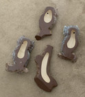      Vintage Ceramic Owl Wall Hangings     Set Of 3   Extra Branch - Kitschy Mcm