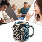 Unique 3d Car Engine Mugs Stainless Steel Coffee Mug V6   V8 Engines Coffee Cups