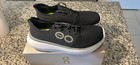 Oofos Men s Low Top Lace-up Athletic Sneakers  Black White Green Solid